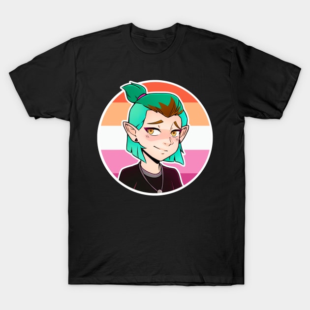 Amity Lesbian Flag T-Shirt by HeyMrDeath